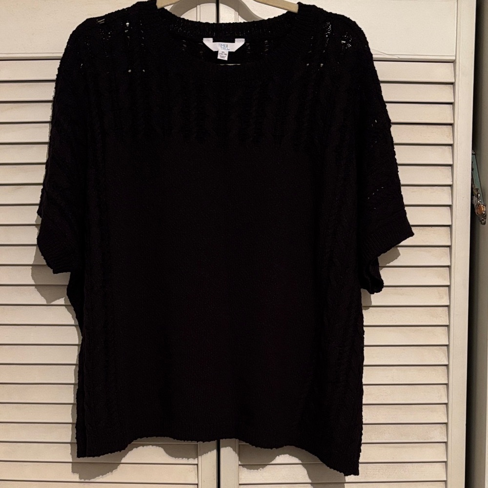 Half Sheer Sweater